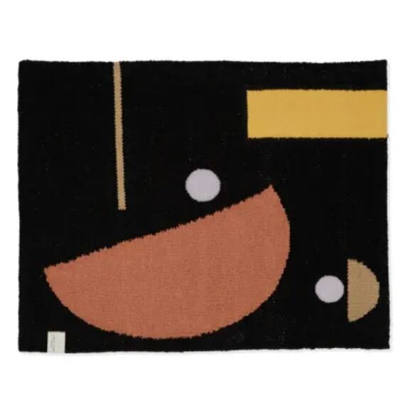 Quiet Town Black Bath Mat Rug - Picture 1 of 6